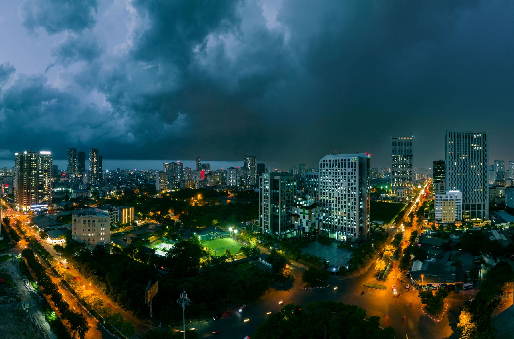 Storm clouds over Hanoi