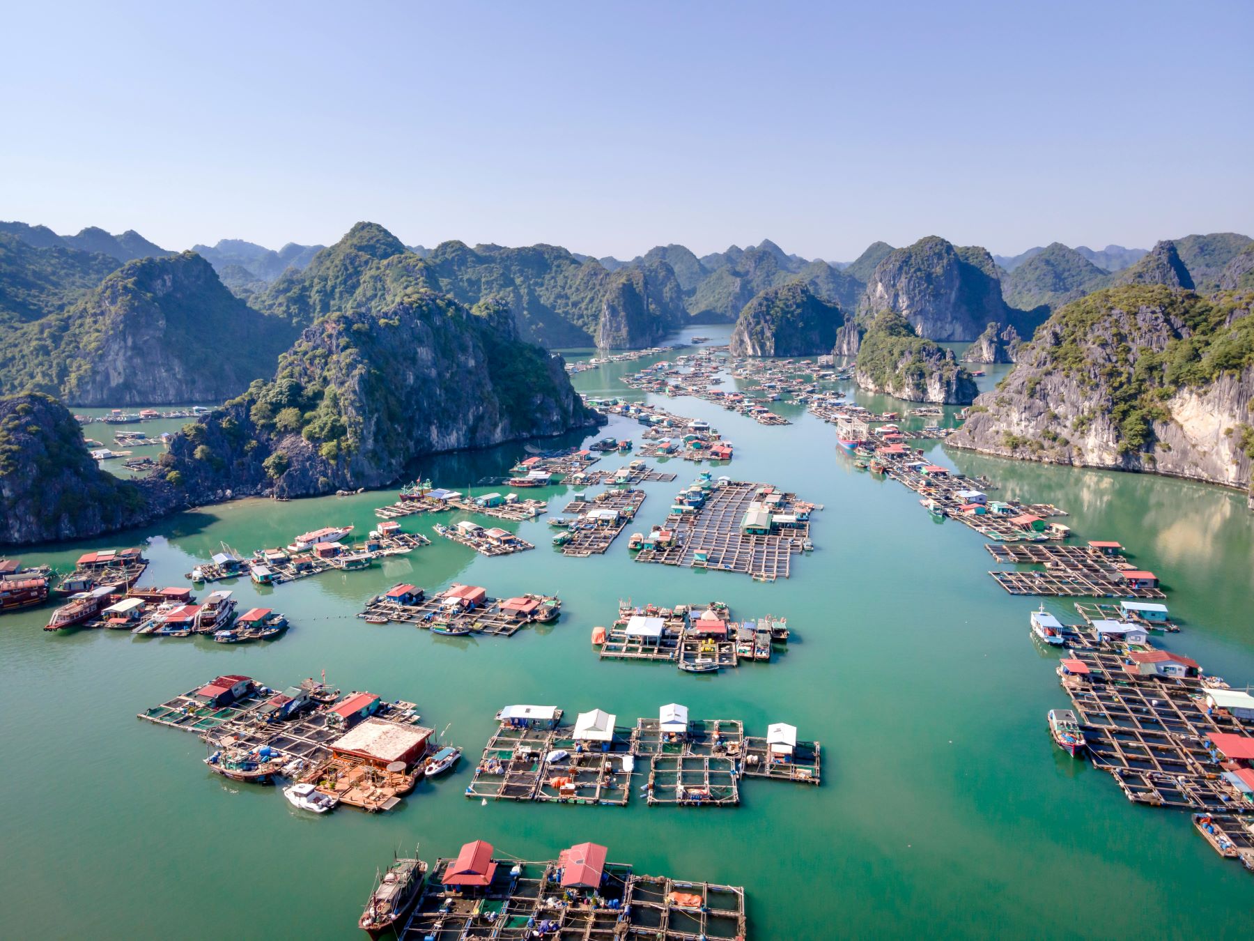 Asia desktop background Vietnam bird's eye view